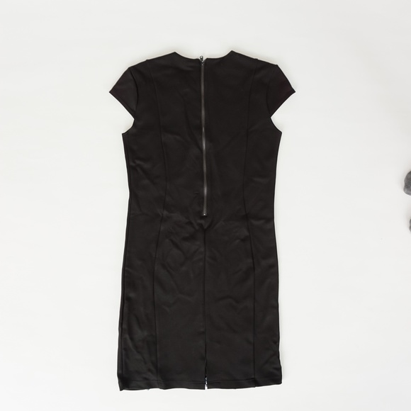 Cap Sleeve Sequined Black Dress - Picture 4 of 6